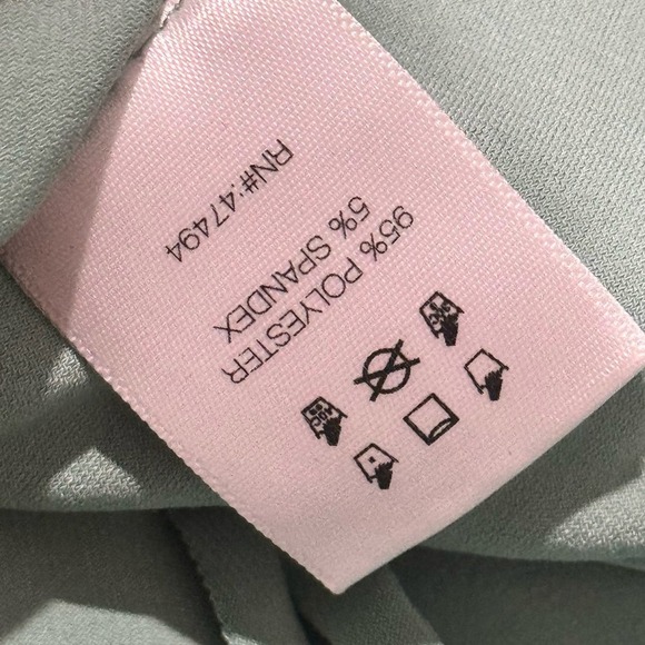 Norma Kamali One Shoulder Asymmetrical Diana Gown in Vintage Mint Size S NWT - Picture 8 of 12